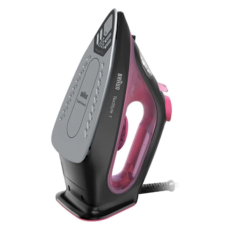 Si1070-2 Braun TexStyle 1 Steam Iron SI1070, 2000W Power, Auto Shut-Off, Non-Stick Soleplate, Purple/Black - Image 2