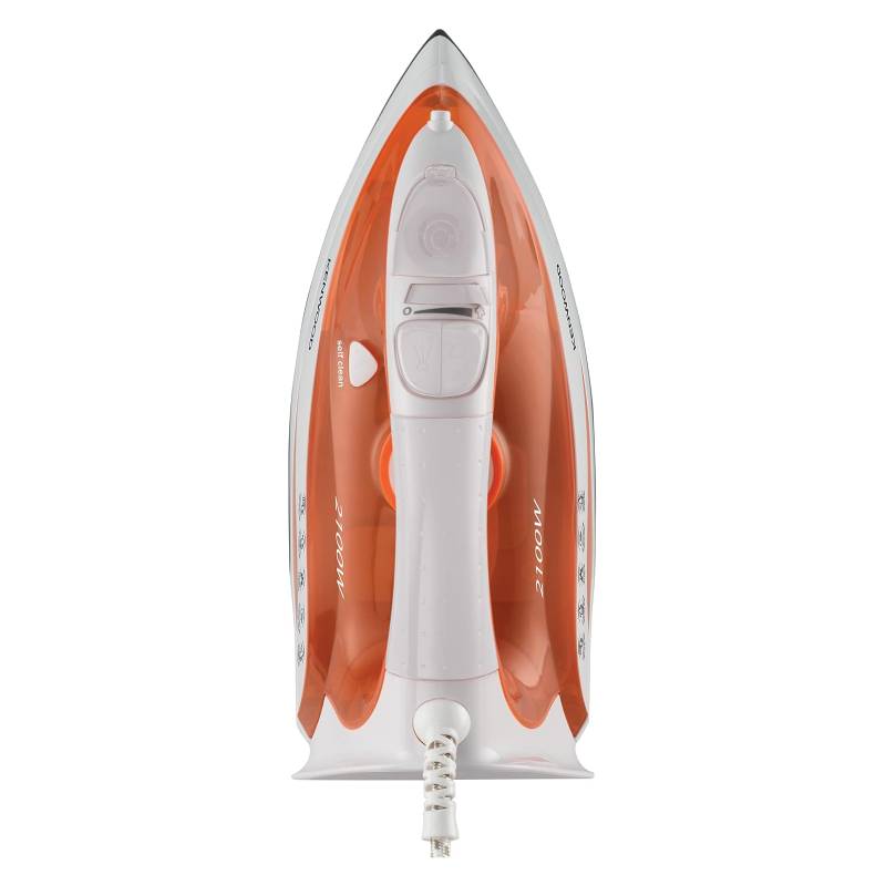 Stp50.000Wo-3 Kenwood Steam Iron 2100W STP50.000WO with Ceramic Soleplate, Anti-Drip, Self Clean, Continuous Steam & Spray Function – White/Orange - Image 3