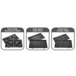 Black+Decker 3 in 1 Sandwich Maker 780W, Grill, Waffle & Toast Plates, Non-Stick Interchangeable Plates – TS2130-B5 Silver/Black - Image 4