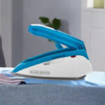 Black & Decker 1085W Dual Voltage Travel Steam Iron, Blue - Ti250-B5 - Image 3