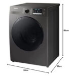 Samsung 8Kg Washer & 6Kg Dryer, Front Load, 1400 RPM Color Gray, Model - WD80TA046BX (International Version) - Image 2