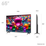 LG 65 Inch 4K UHD AI Smart TV – UA75 Series (2025 Model) - Image 2