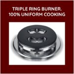 Ariston 90x60 Gas Cooker Freestanding 5 Burners with Triple Crown Sabaf & Maxi Oven AM9GM1KMX/MEA - Image 3