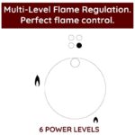 Ariston 90x60 Gas Cooker Freestanding 5 Burners with Triple Crown Sabaf & Maxi Oven AM9GM1KMX/MEA - Image 4