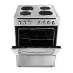 Hoover Electric Hot Cooker 60cm 4 Hot Plates Multifunction Oven FEC66.01S Stainless Steel - Image 5