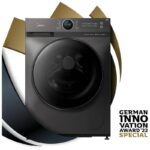 Midea 12kg Front Load Smart Washing Machine 1400 RPM Wi-Fi Steam Care Lunar Dial – Titanium MF200W120WBTGCC - Image 2