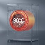 Midea 12kg Front Load Smart Washing Machine 1400 RPM Wi-Fi Steam Care Lunar Dial – Titanium MF200W120WBTGCC - Image 4