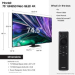 Samsung 75 Inch QLED 4K QN85D Series Mini LED Smart TV – QN75QN85D (2024 Model) - Image 2