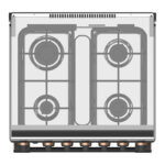 Toshiba 60x60 Gas Cooking Range 4 Burners with Oven and Grill – TBA24BMG4G089KS - Image 2